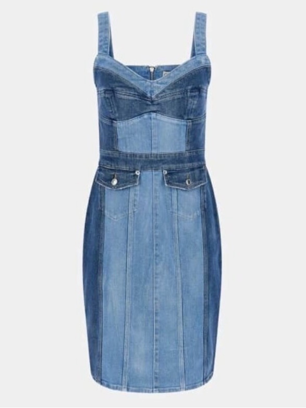 GUESS Lidia Denim Bustier Mini Dress NWT Size L